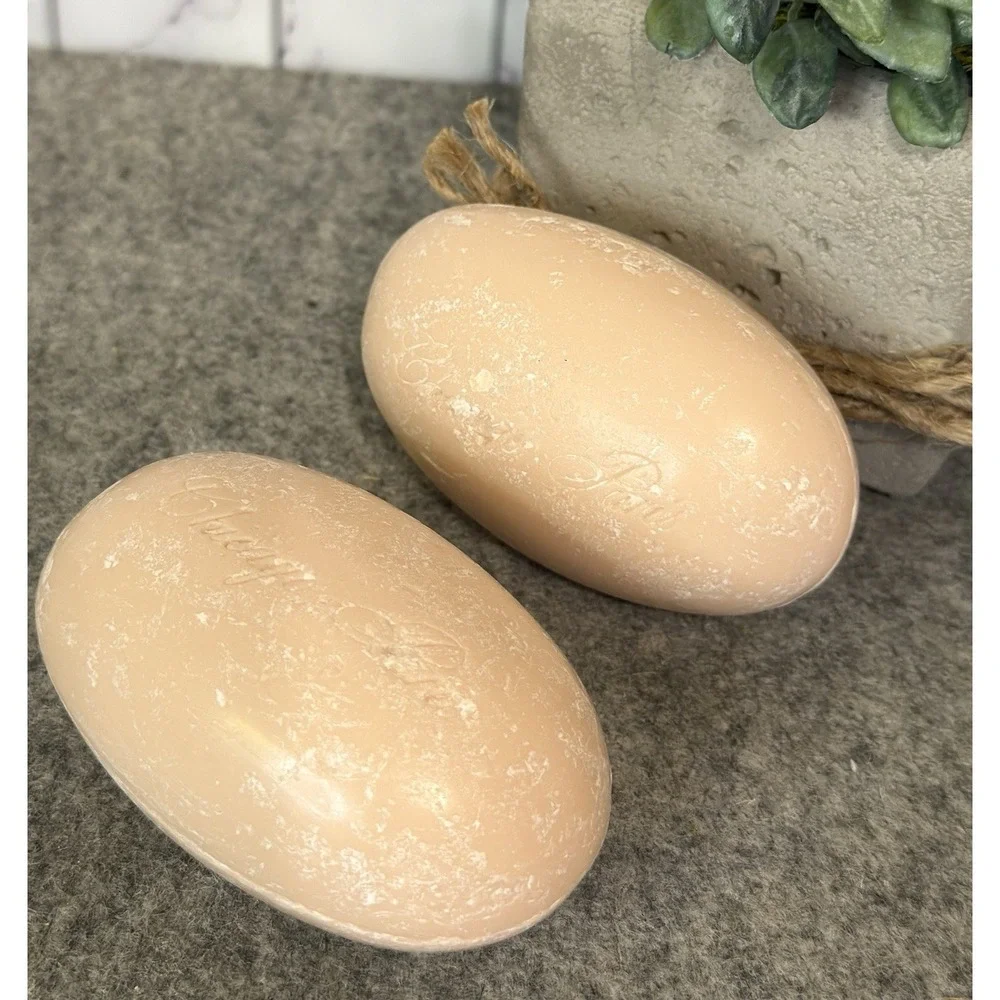 2X Vtg EMLIN FRENCH MILLED BATH & HAND BAR SOAP PARIS